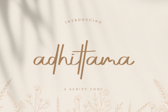 Adhittama: A Handwritten Font for Editorial Design