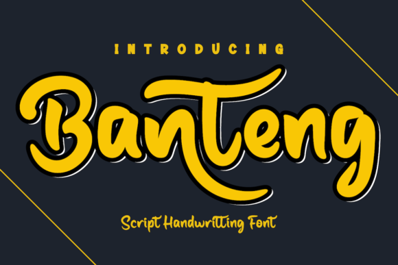 Banteng: A Trendy Handwritten Font