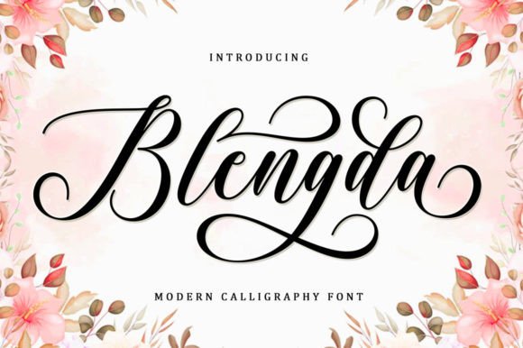 Blengda: A Flowing Handwritten Font