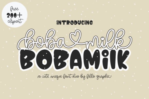 Boba Milk: A Font for Bold Campaigns