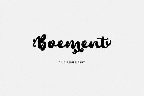 Boement: A Handwritten Font for Elegant Design