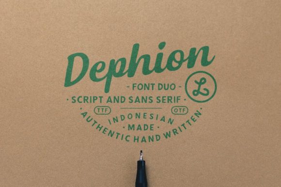 Dephion: A Handmade Font for Creative Projects