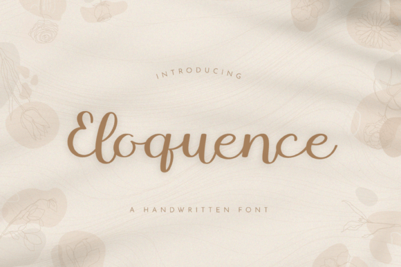 Eloquence: A Handwritten Font for Creative Makers