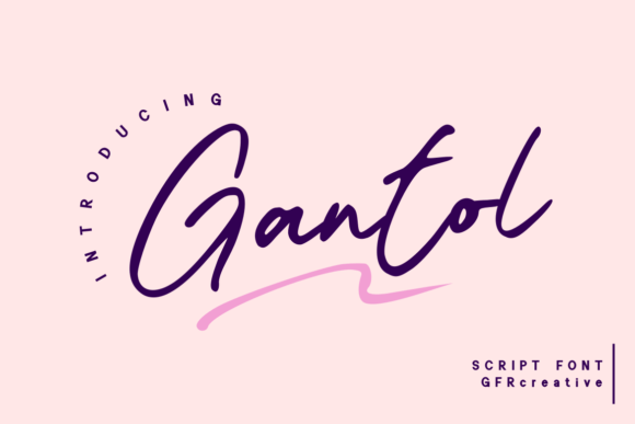 Gantol: Elegant Script for Craft Creations