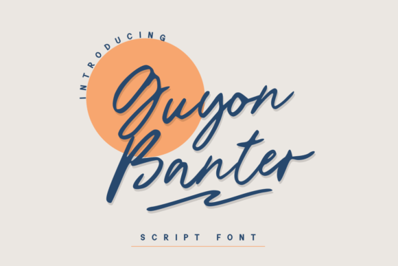 Guyon Banter: A Stylish Script Font