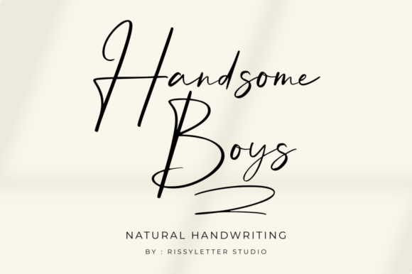 Handsome Boys: A Script Font for Real Projects