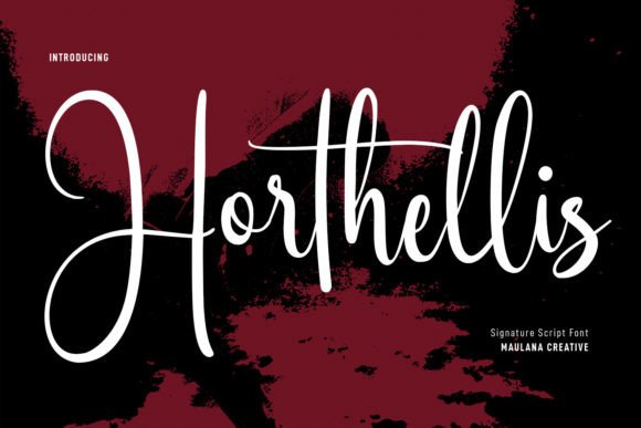 Horthellis: A Handwritten Script Font for Web Design