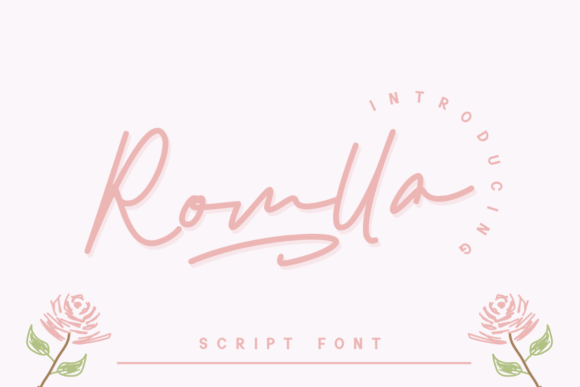 Romlla: A Romantic Script Font