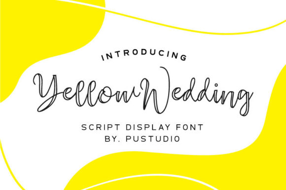 Yellow Wedding Font for Elegant Branding